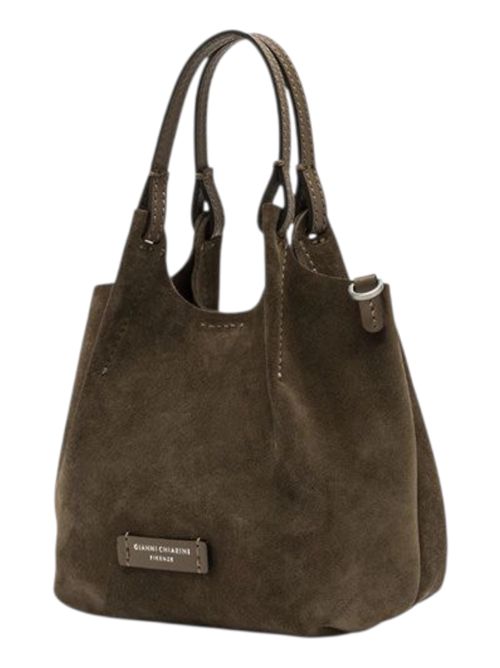 borsa donna dua media in camoscio marrone Gianni Chiarini | BS9779CM-PLMOKA